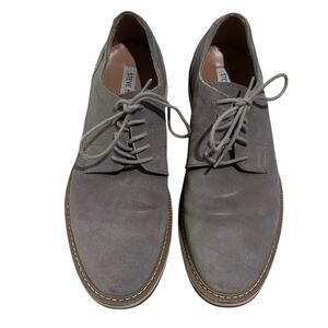 Steve Madden Erik ERIK01M1 Mens Gray Oxfords Lace Up Loafer, 9